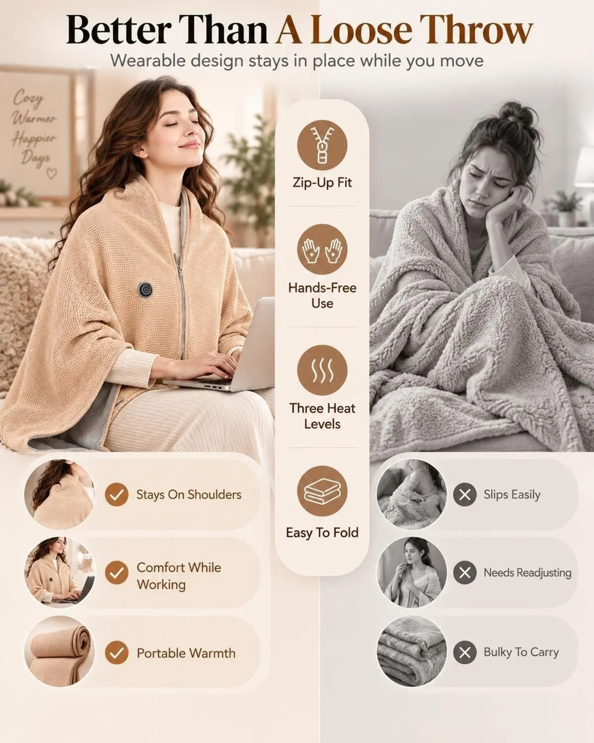 Heated Blanket Shawl