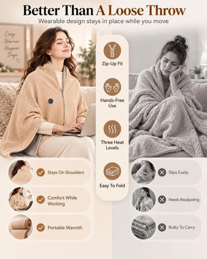 Heated Blanket Shawl