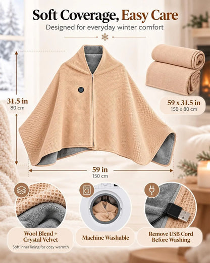 Heated Blanket Shawl